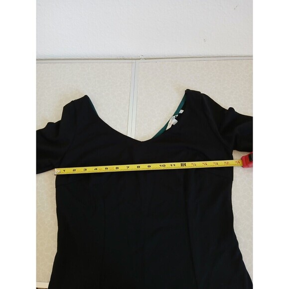 Boden Black 3/4 Sleeve Casual Top V Neck Size US 10 Minimalist Capsule Basic - Picture 10 of 16